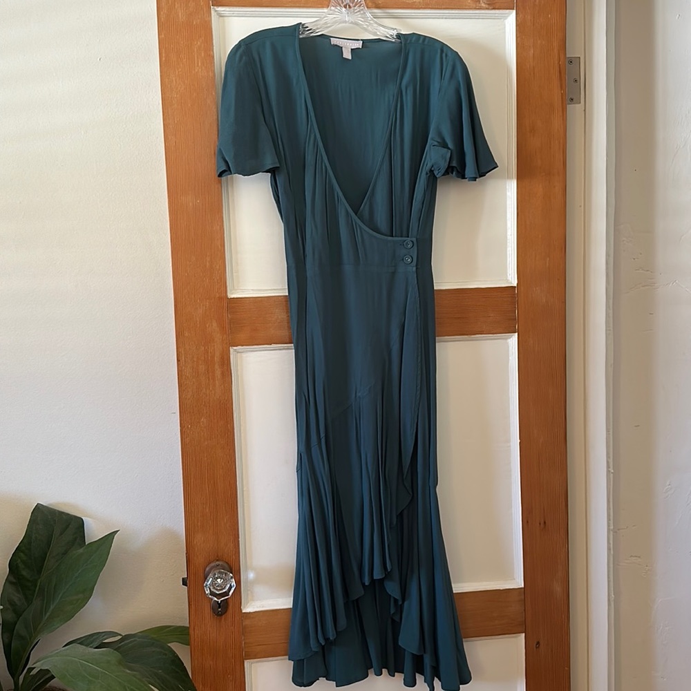 Like new green wrap dress